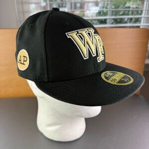 NEW Wake Forest Baseball TEAM ISSUED Arnold Palmer Patch RIP 2017 Hat size 7 1/8